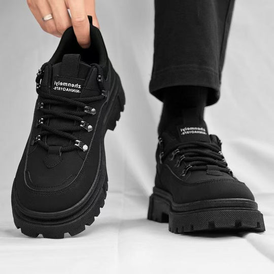 Damen trendige Trekking Sneakers mit strapazierfähigem Obermaterial und rutschfester Sohle EB