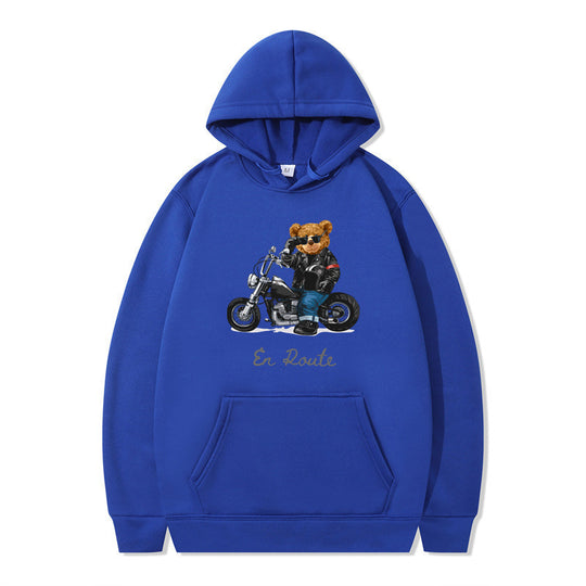 Damen Kapuzenpullover mit einzigartigem Bärenmotiv und lässiger Passform EB