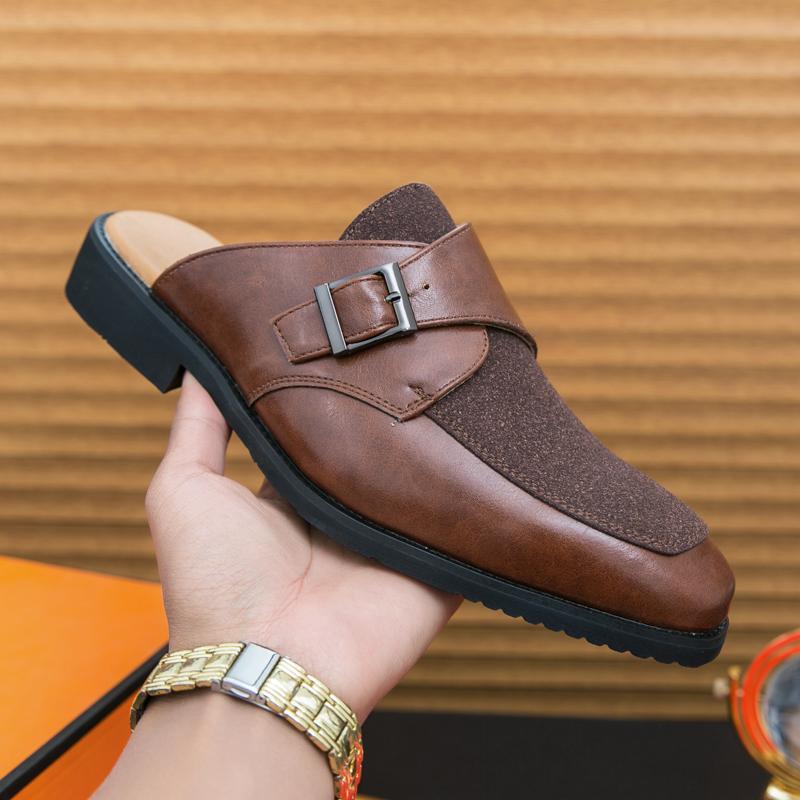 Damen Elegante Clogs mit Gürtelverschluss und gepolsterter Innensohle EB