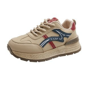 Damen modische Sneakers mit dicker Laufsohle und innovativer Fußbetttechnologie EB