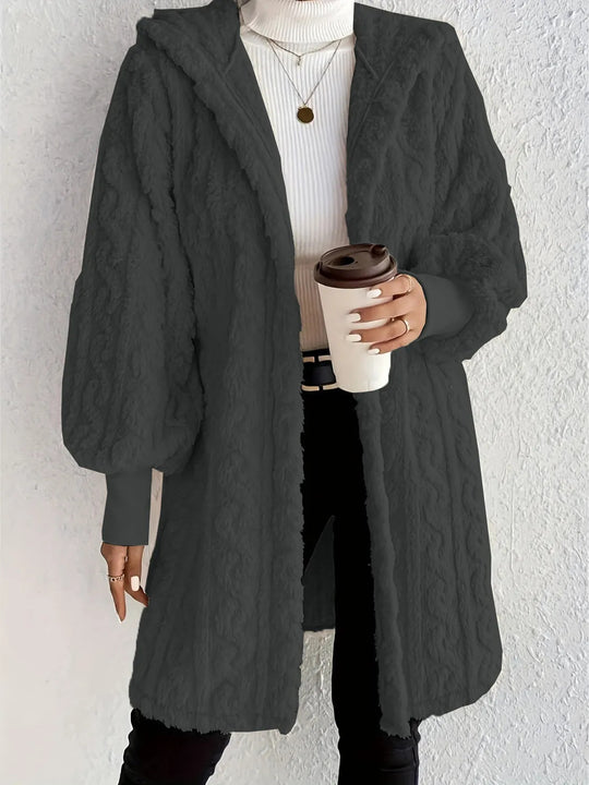 Damen Kapuzenjacke aus luxuriösem Fleece EB