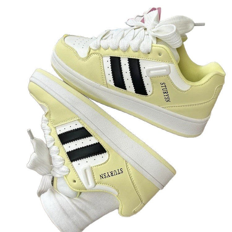 Damen Sportliche Sneakers mit atmungsaktiver Mesh-Oberfläche und gepolsterter Sohle EB