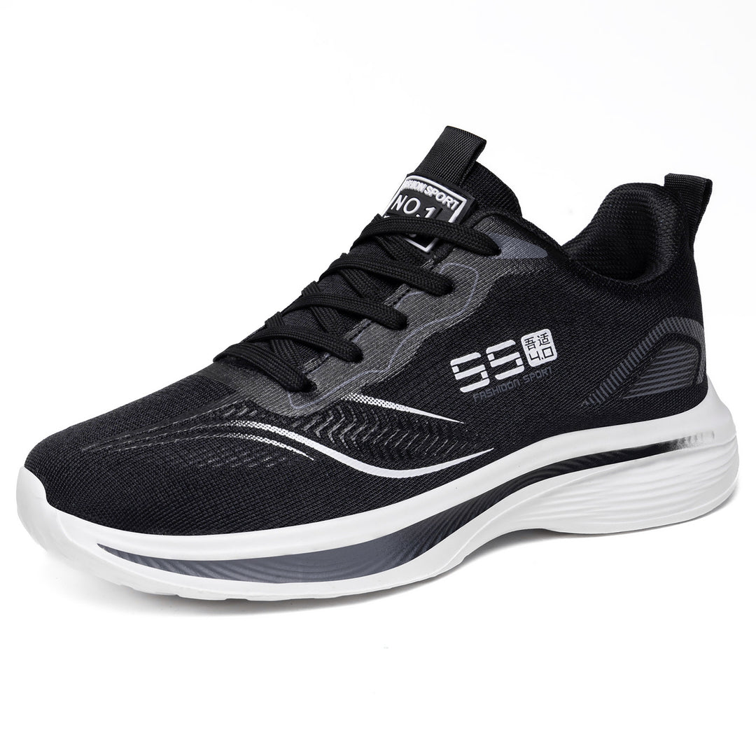 Damen Sportliche Lauf-Sneaker mit atmungsaktiver Mesh-Konstruktion und stoßdämpfendem Fußbett EB