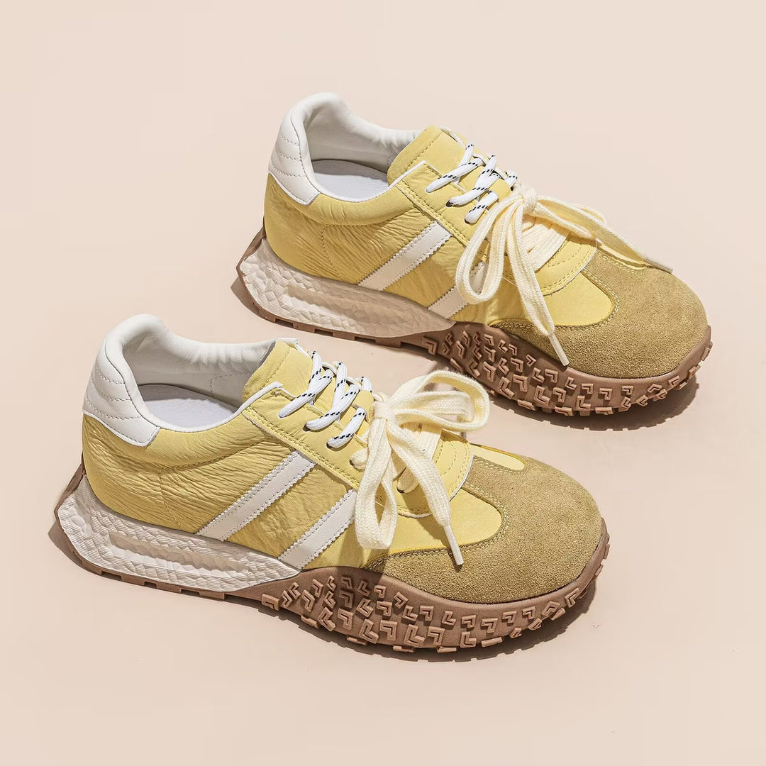 Damen Sportliche Sneakers mit atmungsaktivem Obermaterial und innovativer Profilmusterung EB