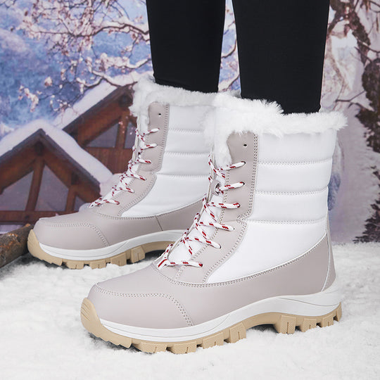 Damen Winterstiefel mit rutschfester Sohle und wärmendem Futter EB