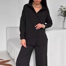 Damen entspannendes Oberteil und weite Hose EB