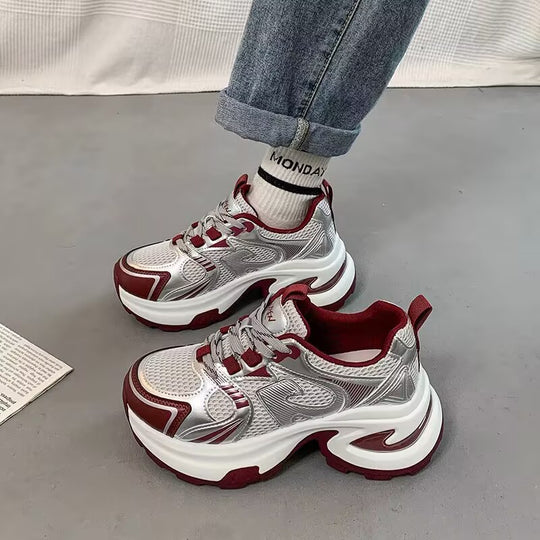 Damen Sportliche Sneakers mit ergonomischer Dämpfung und atmungsaktiven Materialien EB