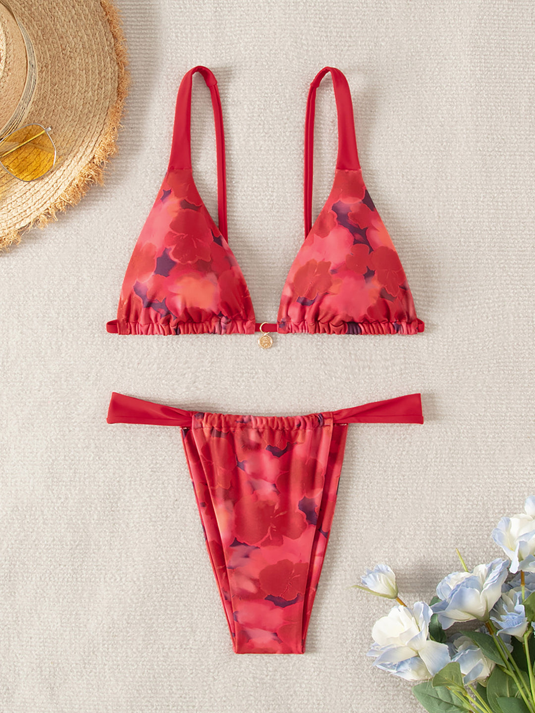 Damen Bikini-Set mit floralem Design EB