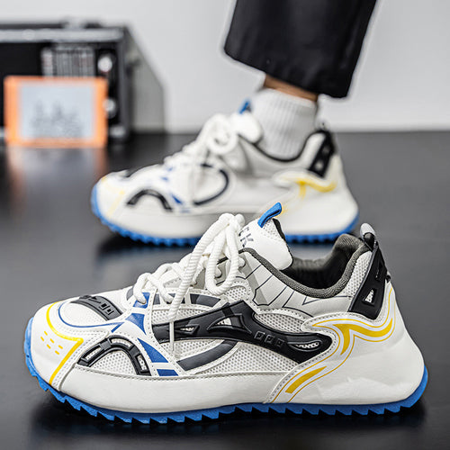 Damen Sportliche Straßen-Sneaker mit atmungsaktiver Mesh-Oberfläche und rutschfester Sohle EB