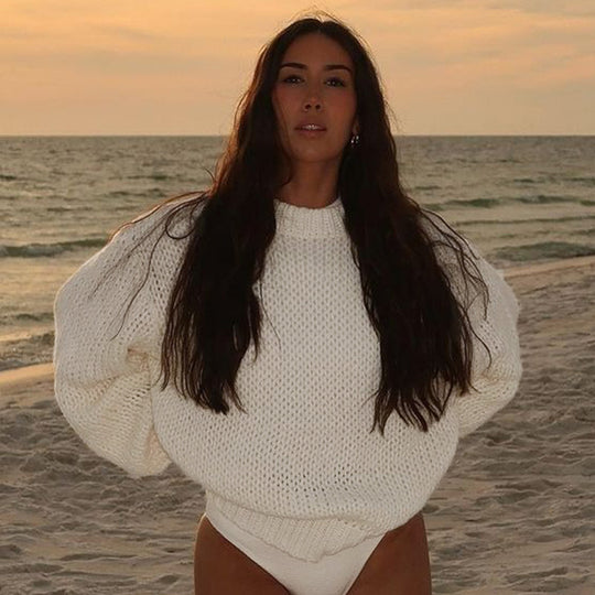 Damen Grobstrickpullover EB