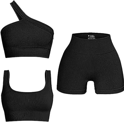 Damen Sport-BH und Shorts Set EB