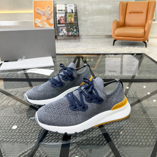 Damen Sportliche Leichtgewicht Sneakers mit atmungsaktivem Obermaterial und dämpfender Sohle von EB