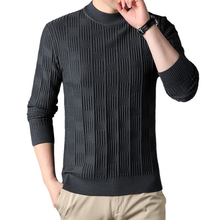 Herren Feinstrickpullover mit modernem Strukturdesign EB
