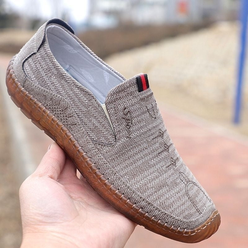 Damen Bequeme Slip-On Freizeitschuhe mit flachem Komfortdesign EB