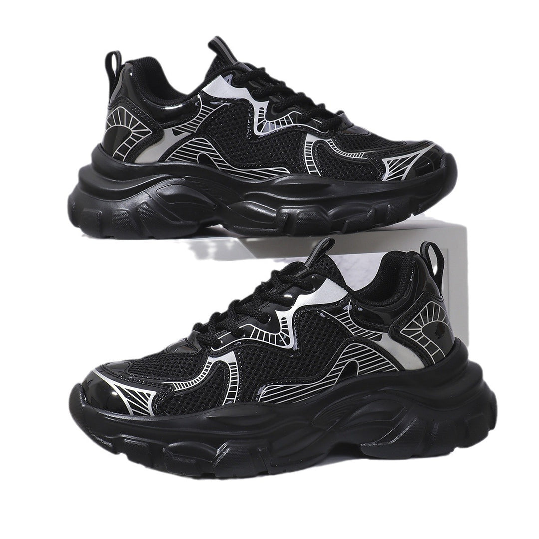 Damen Sportliche Sneakers mit atmungsaktivem Obermaterial und stoßdämpfender Sohle EB