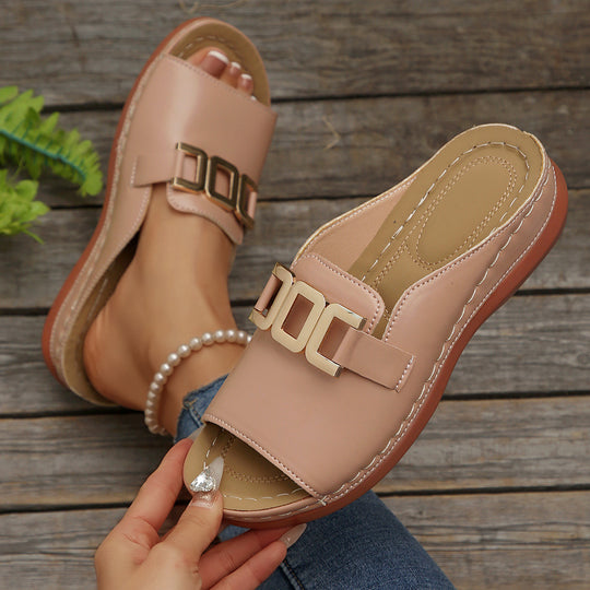 Damen Komfortable Slide Sandalen EB