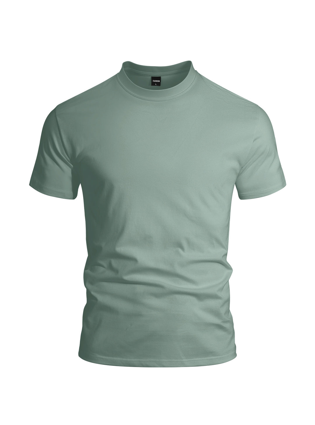 Herren nan eng anliegendes Rundhals-Basicshirt aus Singlejersey mit verstärktem Nackenband EB