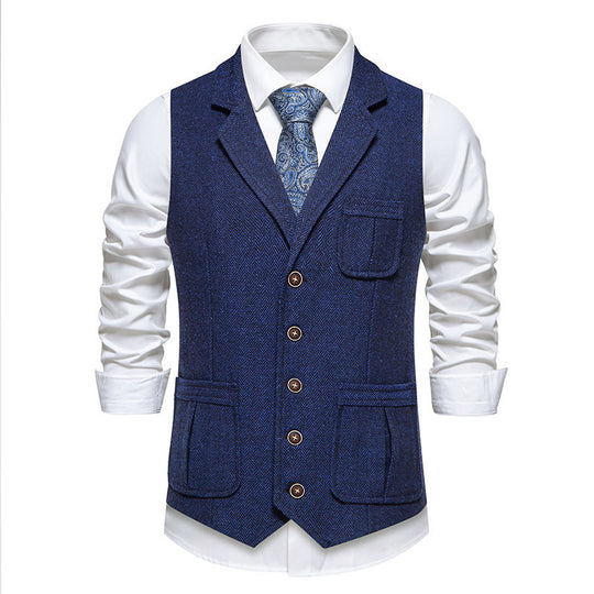 Herren elegante Weste im modernen Design mit Karomuster EB