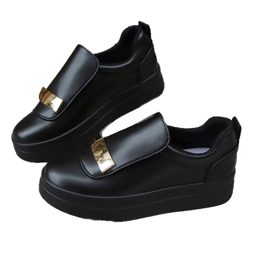 Damen Sneakers mit modischem Klappdesign und komfortabler Plateausohle EB