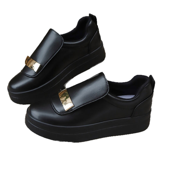 Damen Sneakers mit modischem Klappdesign und komfortabler Plateausohle EB