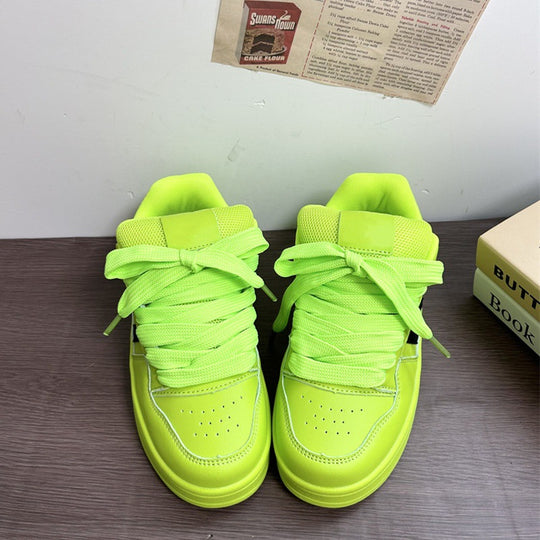 Damen Sportliche Sneakers mit atmungsaktivem Mesh-Obermaterial und modischer Schnürung EB