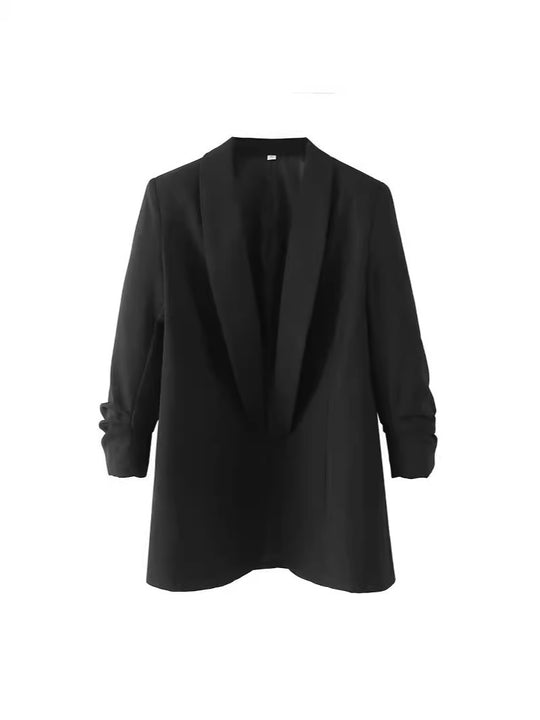 Damen Oversize Blazer ohne Verschluss EB