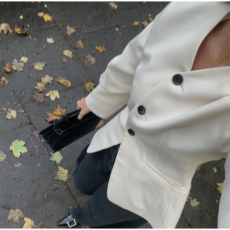 Damen modischer Blazer mit voluminösen Ärmeln EB
