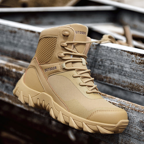 Herren Tactical Stiefel mit strapazierfähigem Obermaterial und rutschfester Sohle EB