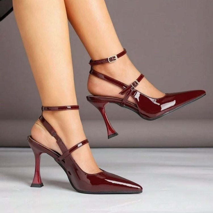 Damen Elegante Slingback High Heels EB