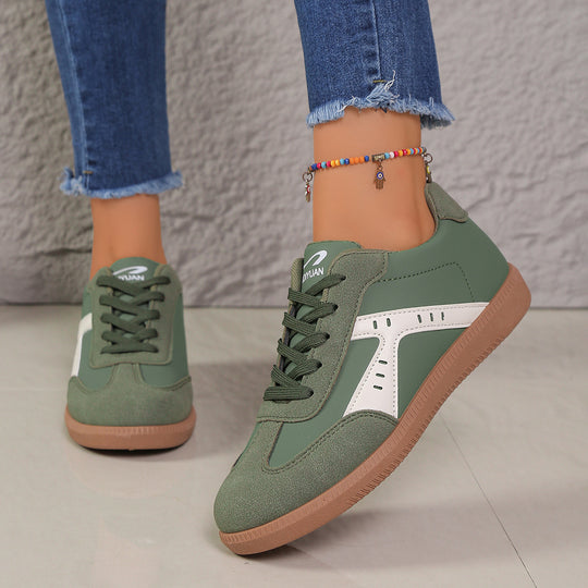 Damen Sneakers im Vintage-Look mit atmungsaktivem Obermaterial und rutschfester Sohle EB