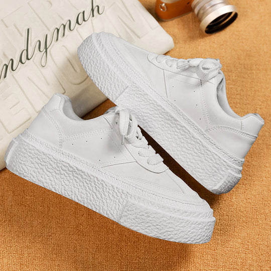 Damen modische Sneaker mit dicker Sohle und atmungsaktivem Obermaterial EB