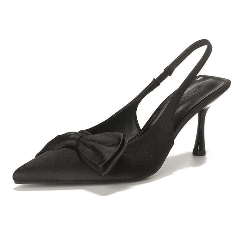 Damen Slingback-Pumps mit stilvollem Schleifendetail und femininem Absatz EB