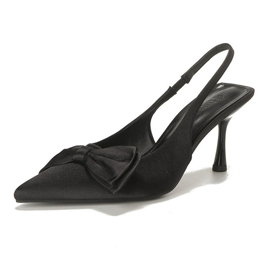 Damen Slingback-Pumps mit stilvollem Schleifendetail und femininem Absatz EB