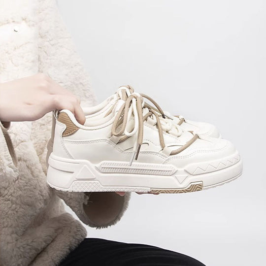 Damen Sportliche Chunky Sneakers mit atmungsaktiver Oberflächenstruktur EB
