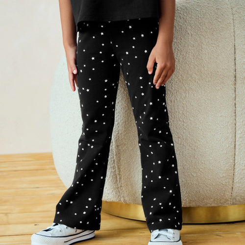 Mädchen Flared Leggings mit funkelndem Sternenmotiv EB