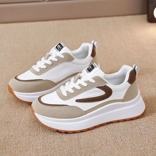 Damen Sportliche Sneakers mit modischer Profilsohle und atmungsaktivem Obermaterial EB