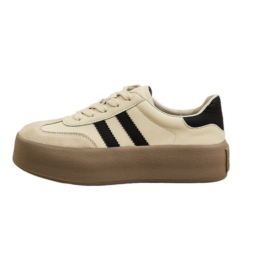 Damen Modische Plateausneaker mit gepolsterter Sohle und sportlichem Design EB