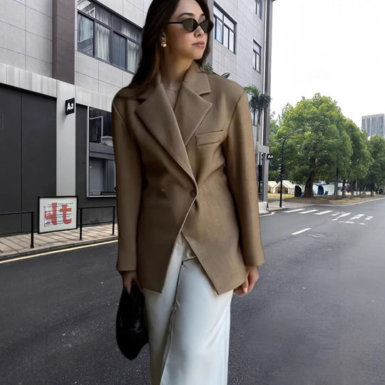 Damen Eleganter Oversized Blazer EB