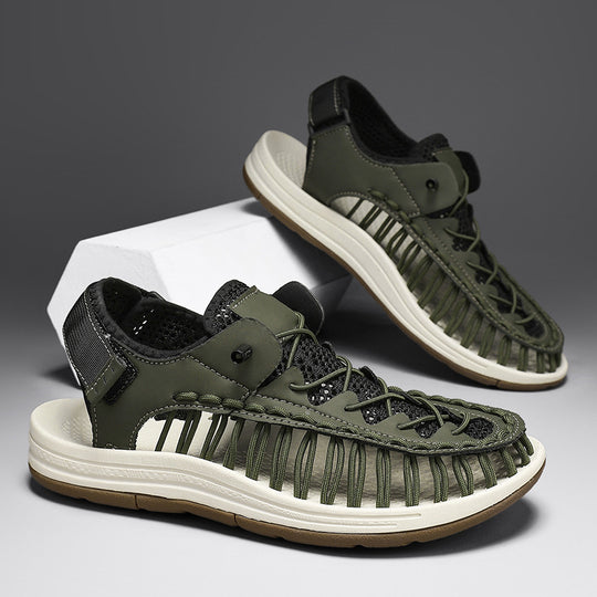 Damen Sportliche Freizeitsandalen mit atmungsaktiver Oberflächenstruktur und rutschfester Sohle EB