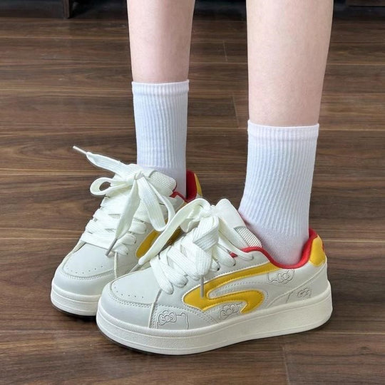 Damen Sport Sneakers mit trendigem Grafikdesign und bequemer Polsterung EB