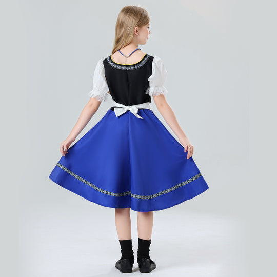 Mädchen Dirndl Kostüm mit Spitzeneinsatz EB