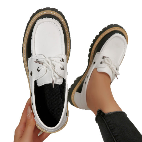 Damen modische halbschuh mit robustem Profil EB
