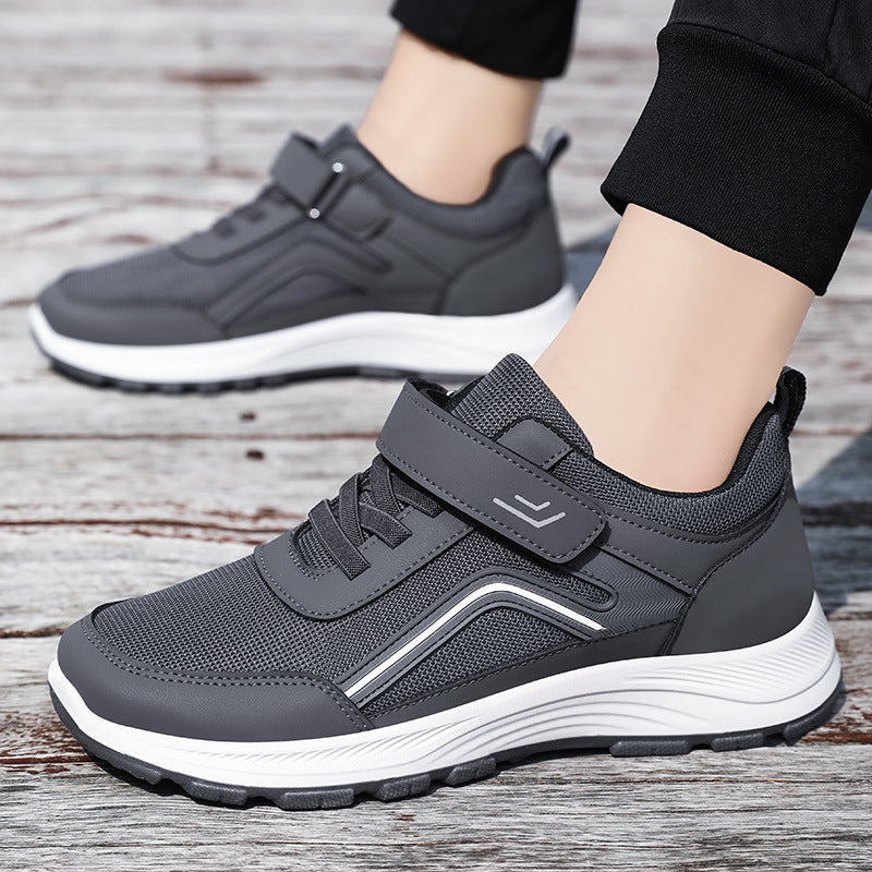 Damen Sportliche Sneakers mit verstellbarem Klettverschluss und atmungsaktivem Mesh-Obermaterial EB