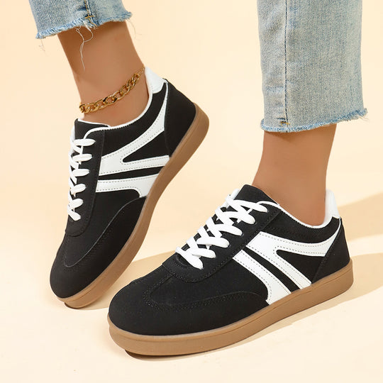 Damen sportliche Freizeitsneaker mit rutschfester Laufsohle und atmungsaktivem Obermaterial EB
