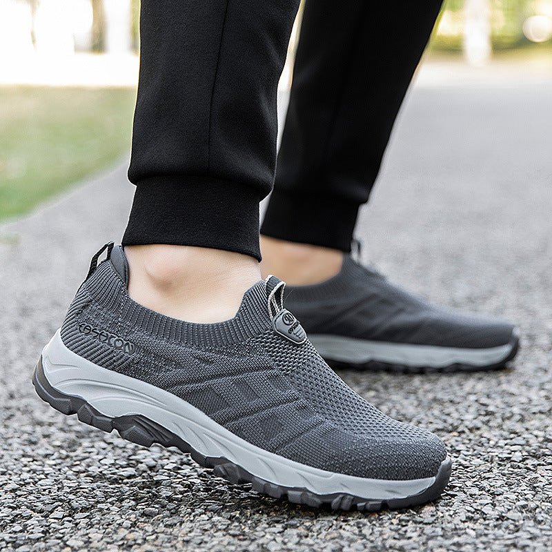 Damen Komfortable Slip-On Laufschuhe mit atmungsaktivem Obermaterial EB