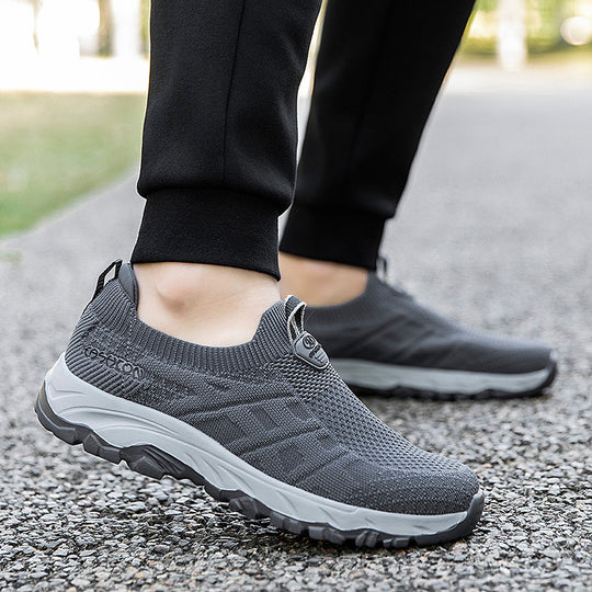 Damen Komfortable Slip-On Laufschuhe mit atmungsaktivem Obermaterial EB