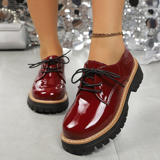 Damen Elegante und modische Schnürschuhe EB