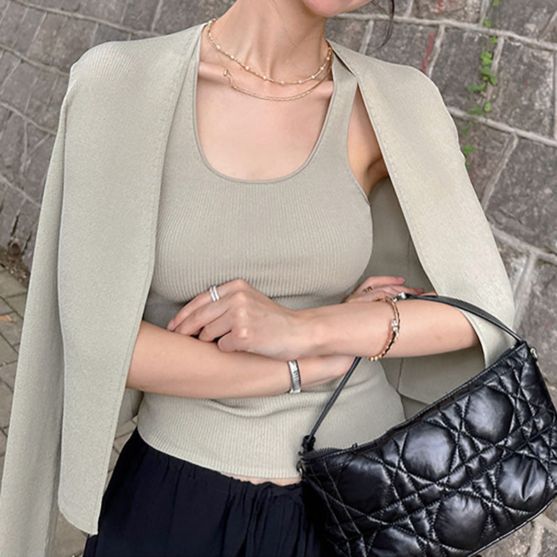 Damen Eleganter und bequemer Cardigan im minimalistischen Design EB