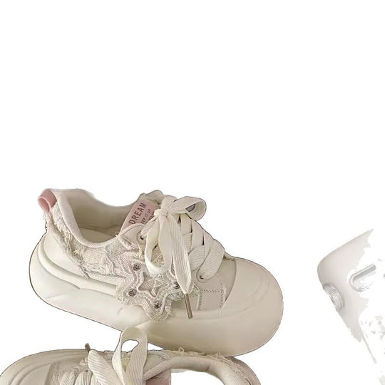 Damen Komfortable Sneaker mit modischen Details und softem Innenfutter EB