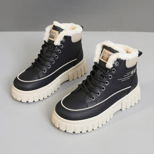 Damen High-Top Winterstiefel mit kuscheligem Innenfutter und rutschfester Profilsohle EB